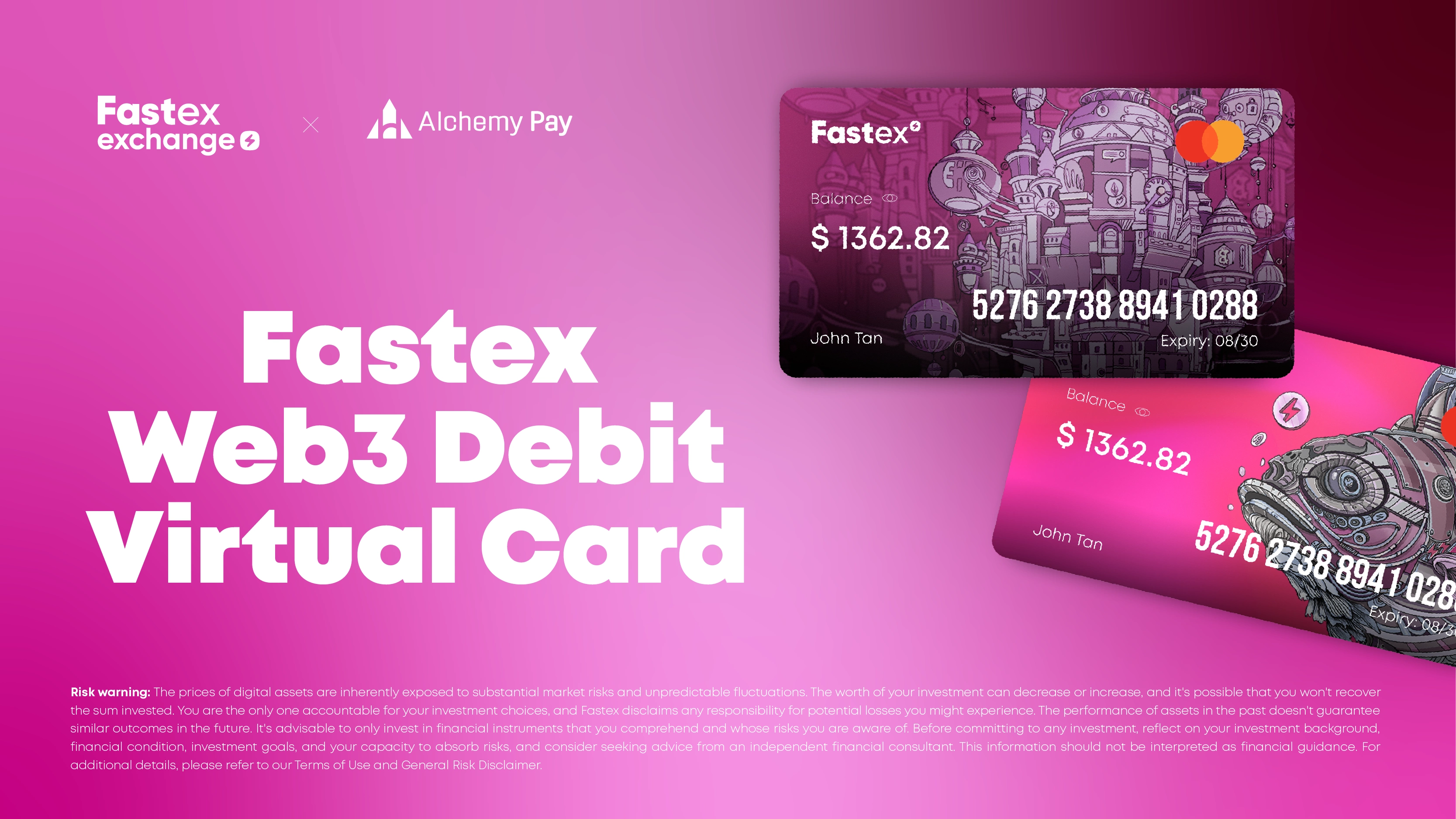 Fastex Launches Web3 Debit Virtual Card